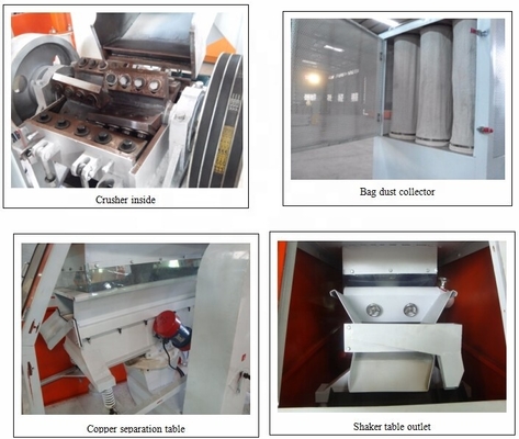 Τεμαχίζοντας μηχανή 300-2000kg/h καλωδίων χαλκού του MX
